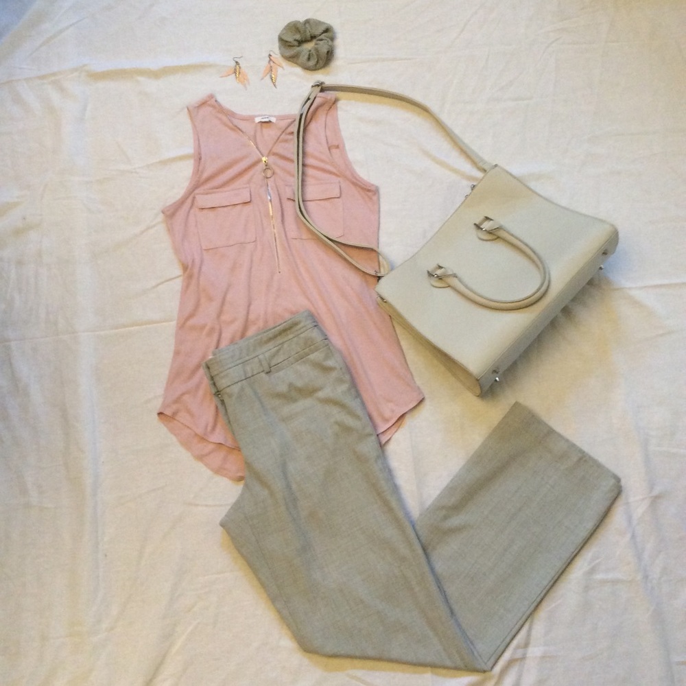High waisted straight leg trousers (trousers only)